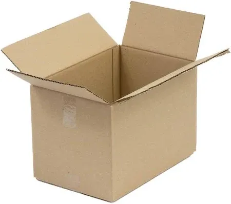 A cardboard box