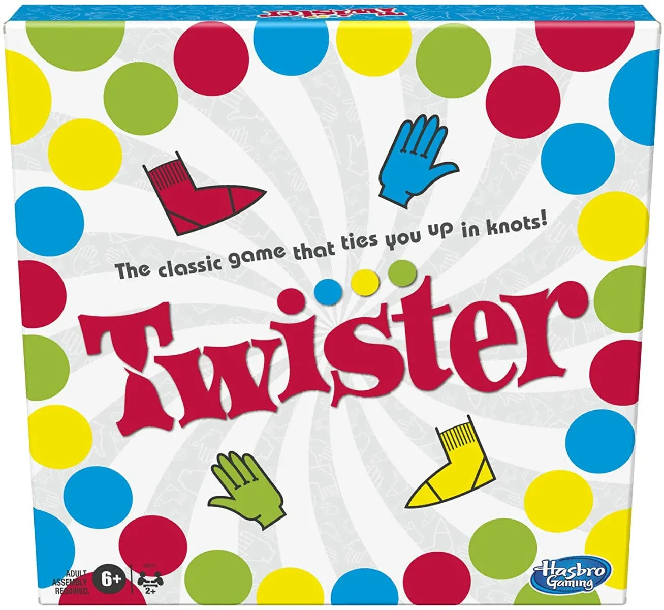 A colorful box with the word Twister on it